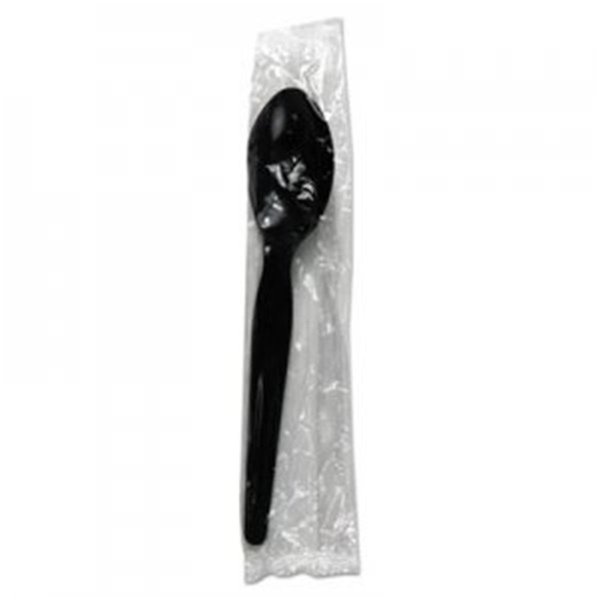 Razoredge BWK Heavyweight Wrapped Polystyrene Cutlery Teaspoon, Black RA2490033